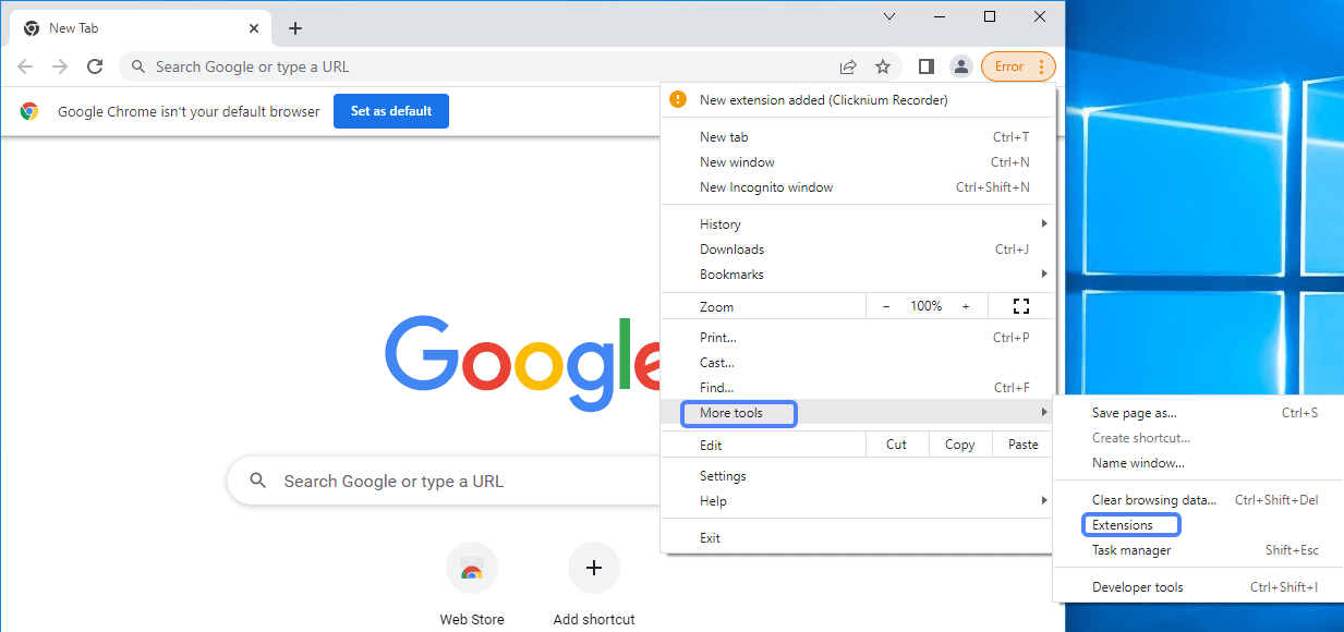 chrome-extension-clicknium