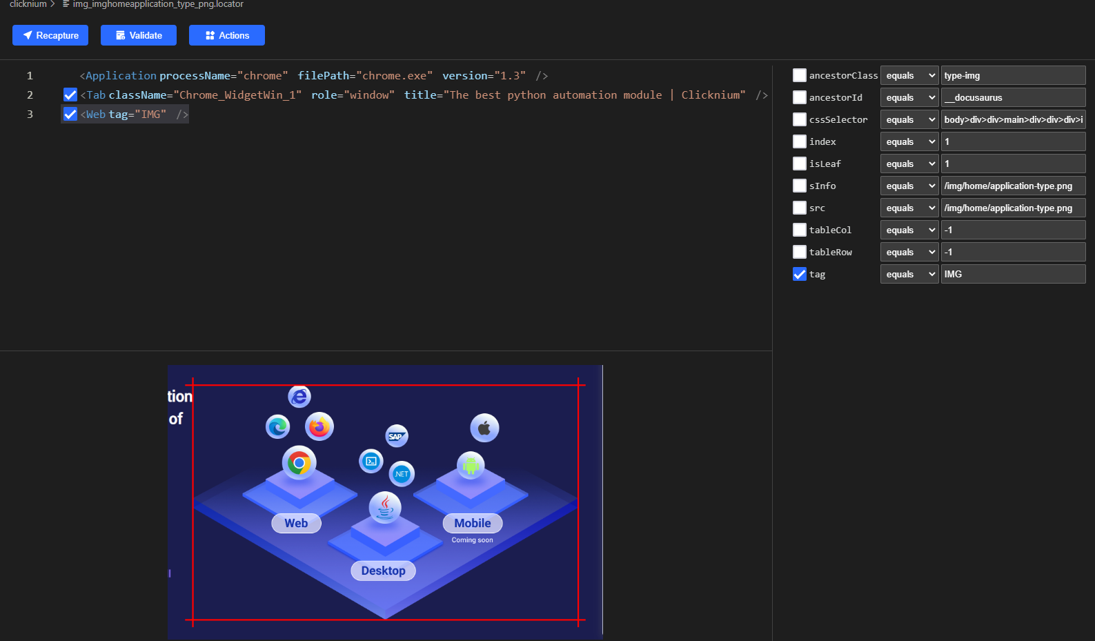 Sample – Scrape all images on website | Clicknium